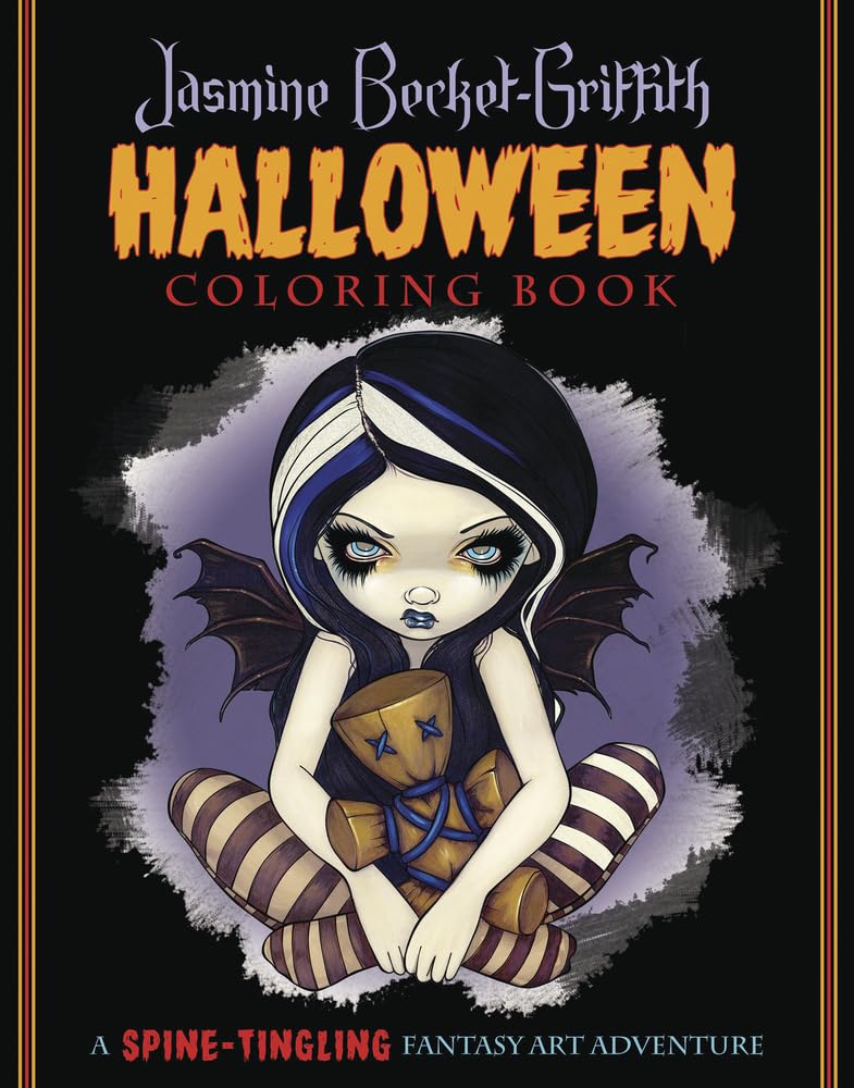 Jasmine Becket-Griffith Halloween Coloring Book: A Spine-Tingling Fantasy Art Adventure cover image