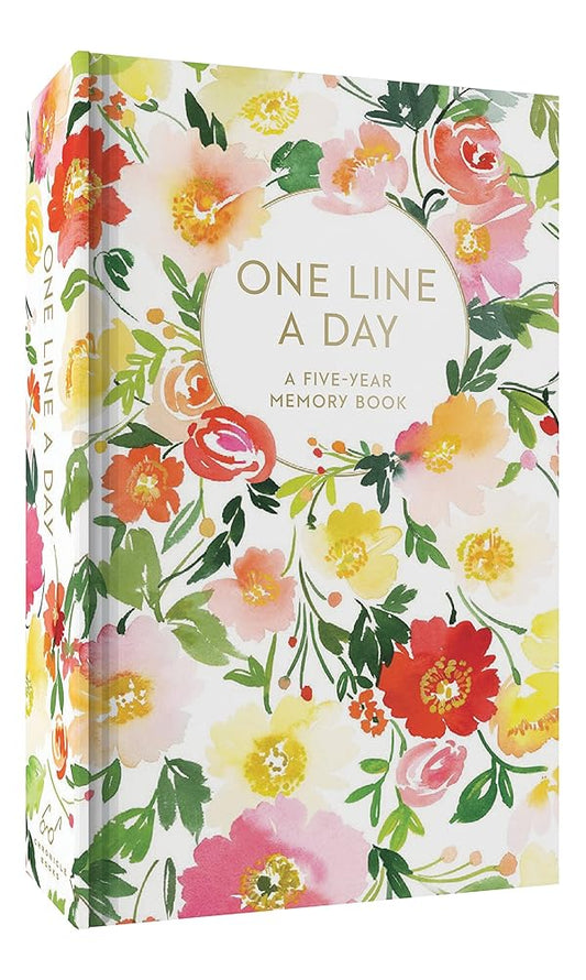 Floral One Line a Day: A Five-Year Memory Book cover image