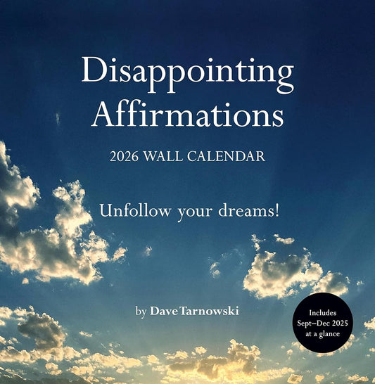 Disappointing Affirmations 2026 Wall Calendar cover image